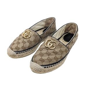 Gucci GG Marmont Monogram Matelasse Canvas Espadrille Size EU 38